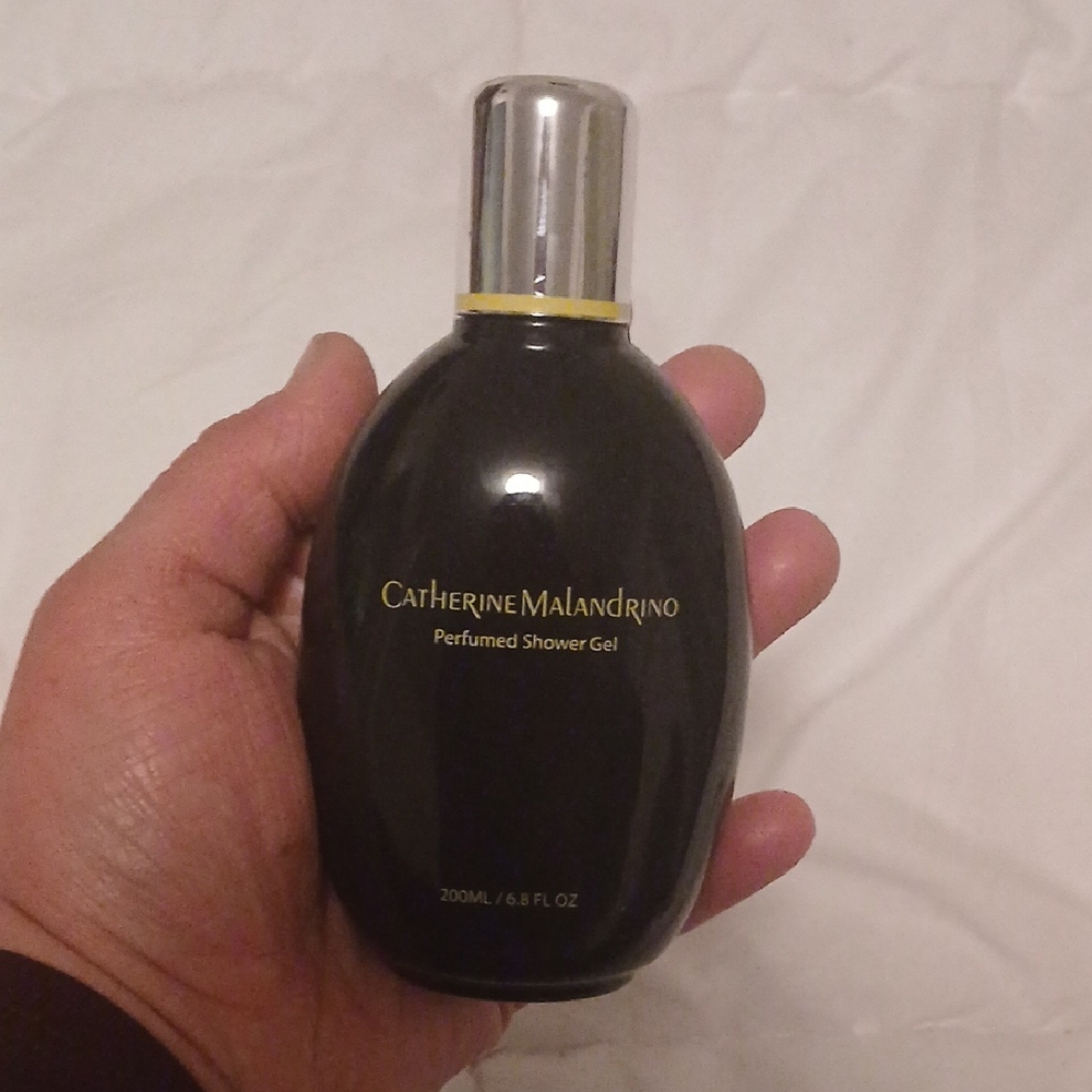 Catherine Malandrino Black Shower Gel with Silver Cap